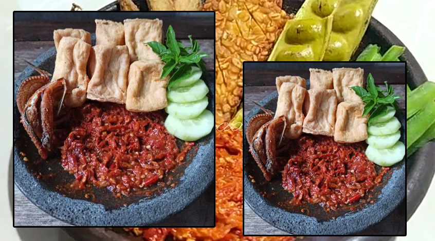 Ikan Asin Sambal Belacan dan Lalapan